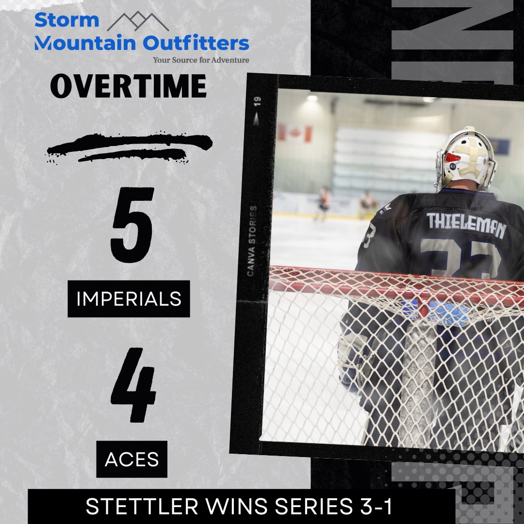 seniorimperials's tweet photo. ROUND 1 ✅ Your Imperials are headed to the 2nd round of the ECSHL Playoffs! Keep tuned to our social media for start times and dates for the second round beginning next weekend (we will post them as soon as we hear!) https://t.co/7qvNCW1UI2