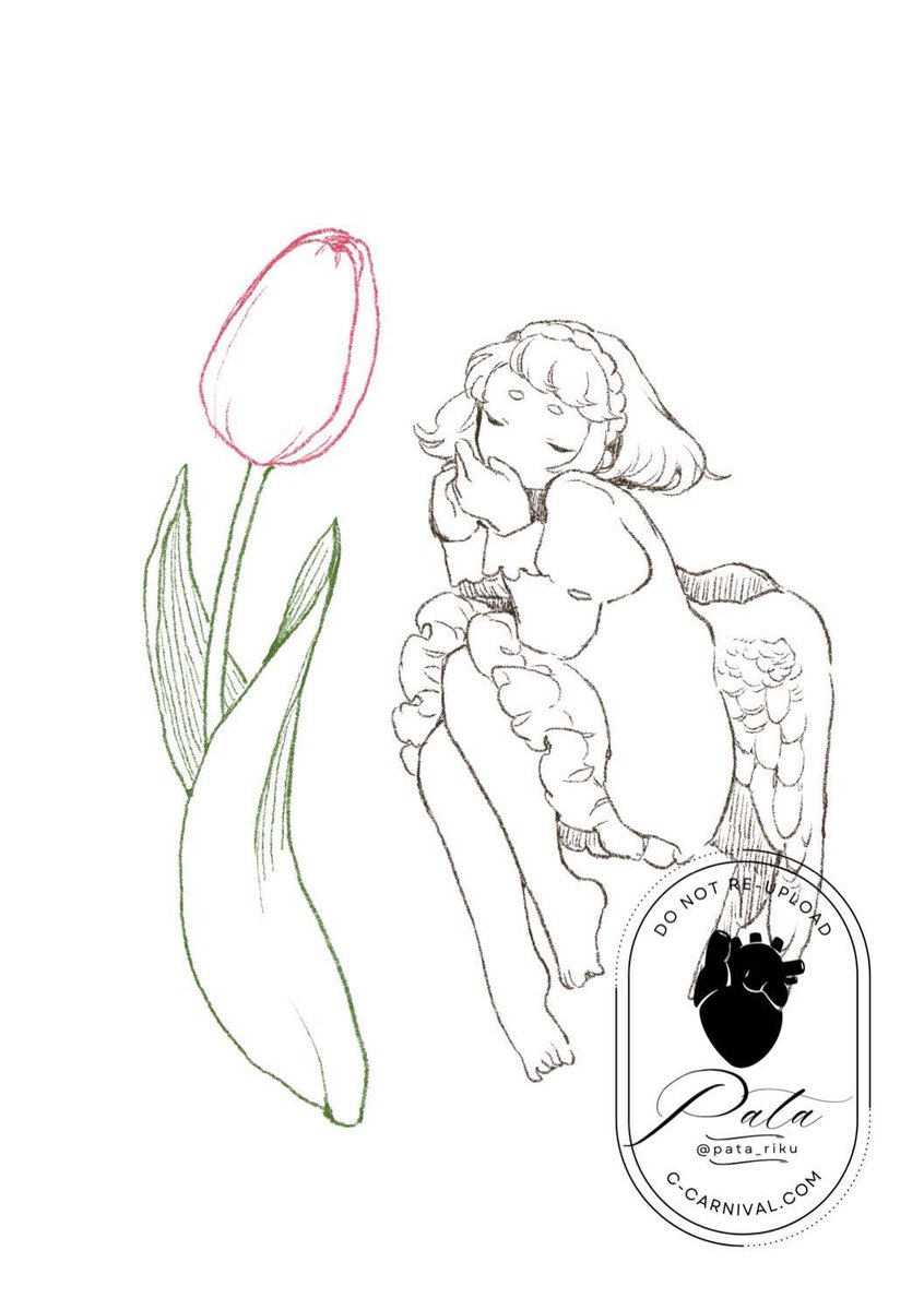 ←ラフ →線画
 #窓際サンクチュアリ 
