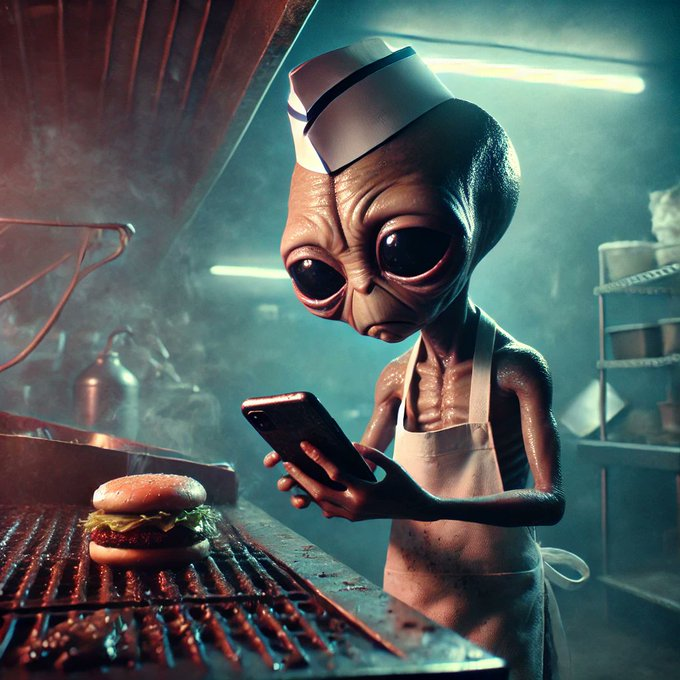 The jeets making my burger... you're cursed buddy