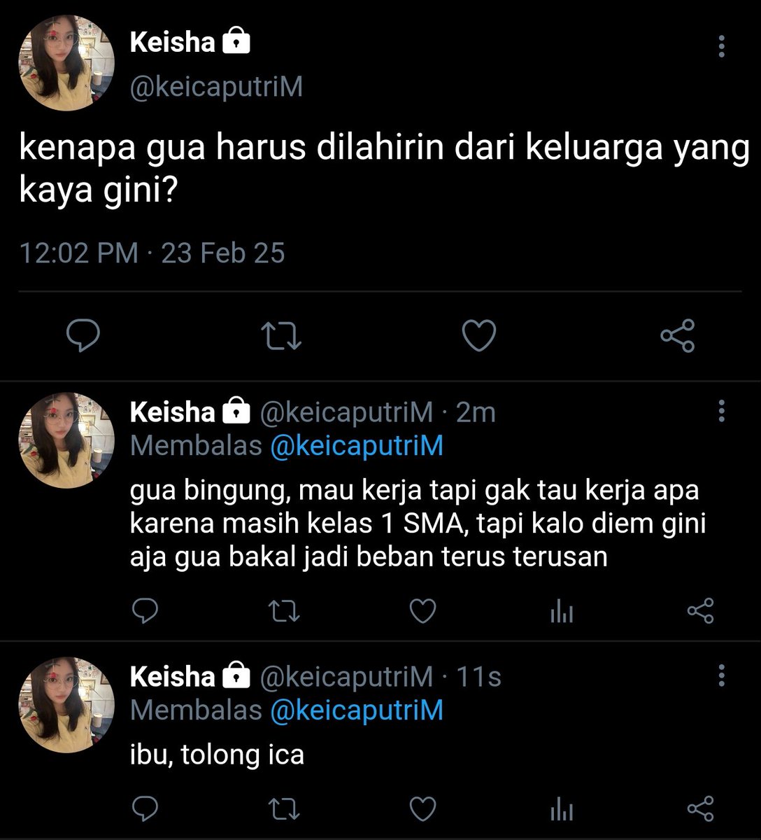 gaillyyu's tweet photo. Sudut Pandang si Anak Bungsu

Ningning ft. Lee Haechan ft. Johnny Suh Prompt AU
CW//TW harsh word, family issues.

drop your "@" if you're interested!! https://t.co/J1Vh21VaKh