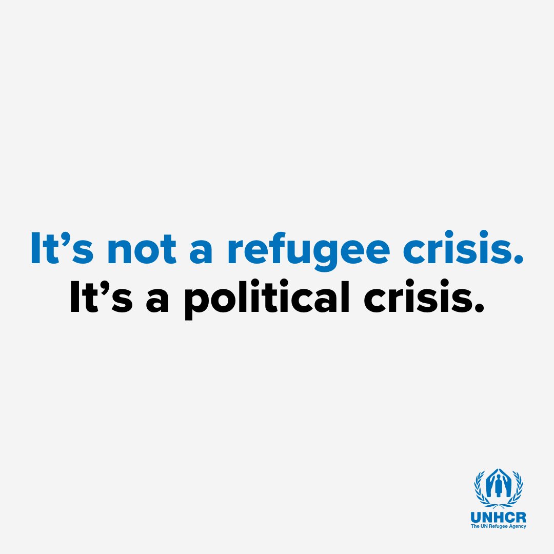 When peace returns, refugees return.
There is no refugee crisis.
There’s a political crisis – over and over again.
We’re calling for peace so refugees can get what they truly want: the chance to return home.