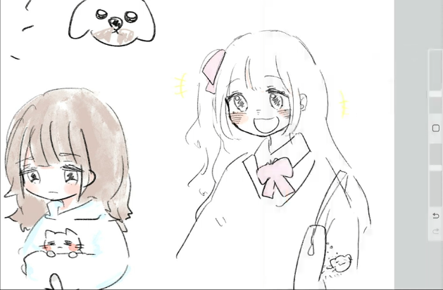 캉캉 그리는데는 노력이 많이 들어간다
#つきねこなげむします 