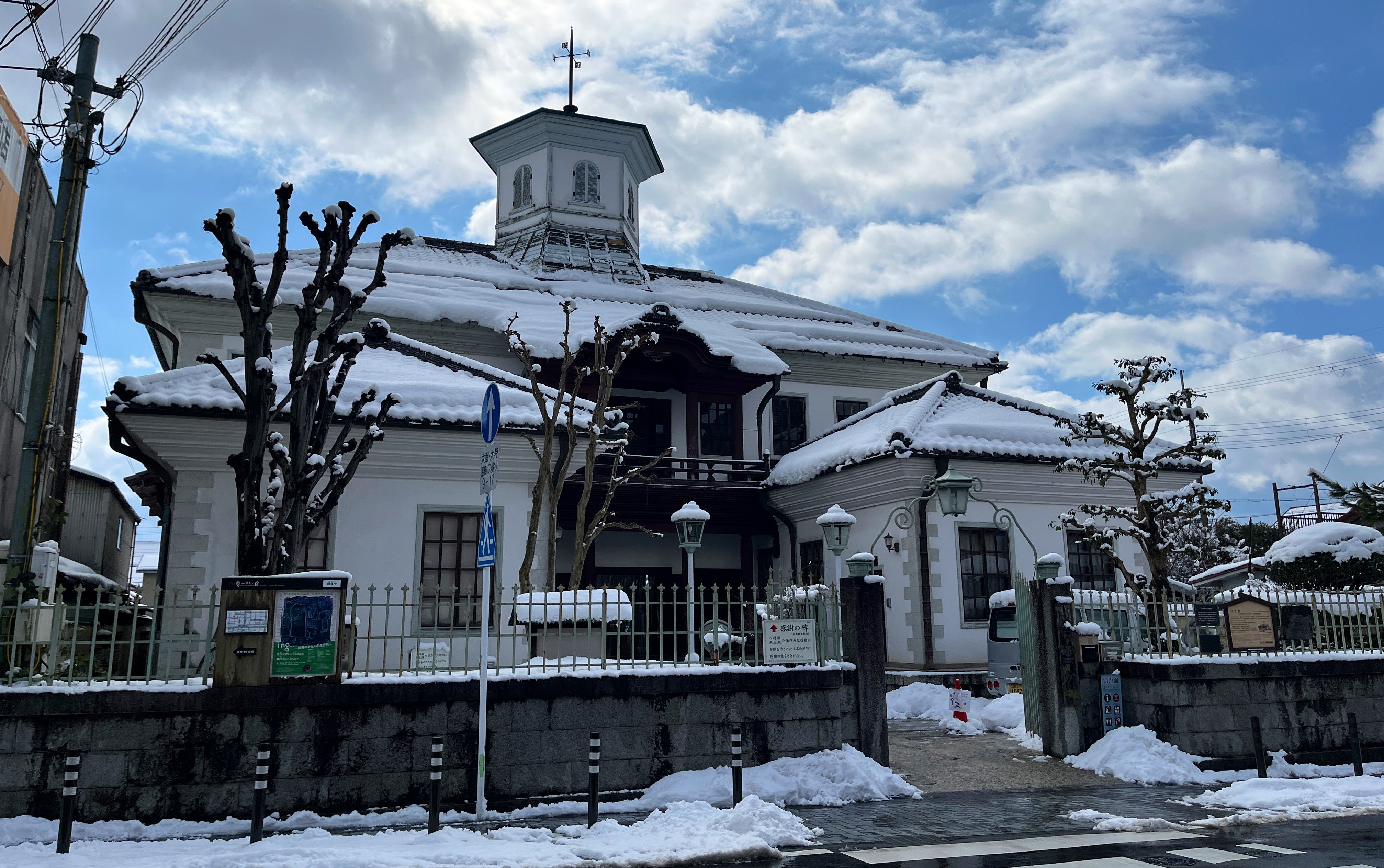 リトグラフ 都市の雪