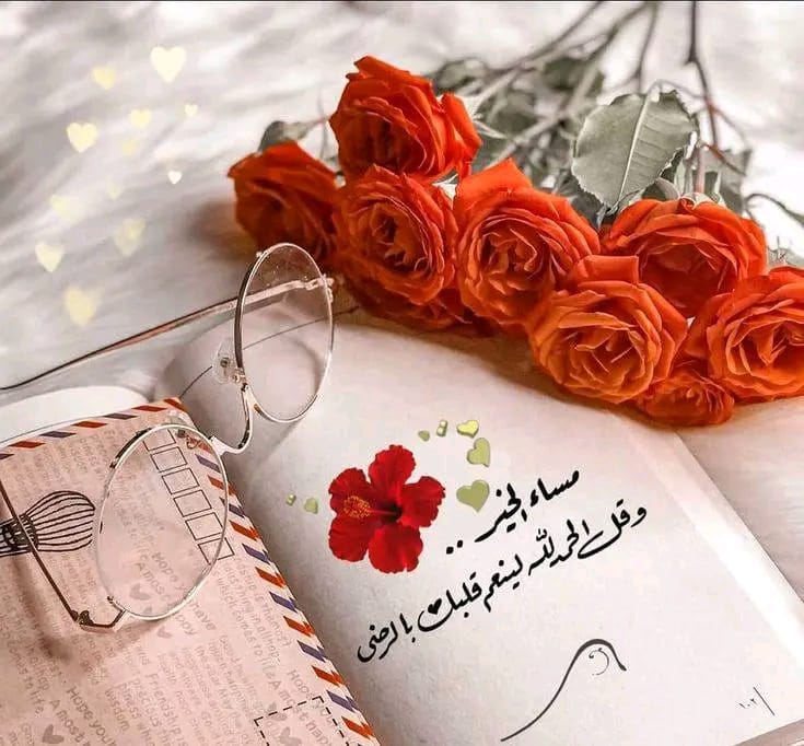 *اللهم إنا نسألك في هذا المساء ضياءً في طريقنا*
*وفرجاً لضيقنا ، ونوراً لقلوبنا* 
*وتيسيرًا لأمورنا*
*وشفاءً لمرضانا*
*وخيرًا وسلامًا واستقرارًا لبلادنا* 
*ولجميع بلاد المسلمين*
       *💎اللهم امين يارب💎*