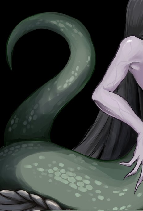 久しぶりにラミア描きますわねぇ...... 