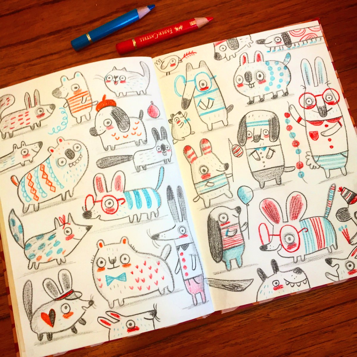 Linzie Hunter (@linziehunter) on Twitter photo Sunday Sketchbook. 💛 Sunday Sketchbook. 💛