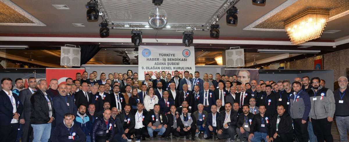 Türkiye Haber-İş Sendikası Adana Şubemizin 9. Olağan Genel Kurulunu, büyük bir coşku ve yoğun katılımla gerçekleştirdik. Bu önemli günümüzde bizleri yalnız bırakmayan tüm üyelerimize ve değerli teşkilatımıza teşekkürlerimizi sunuyorum.

Genel Kurulumuzun, teşkilatımız ve