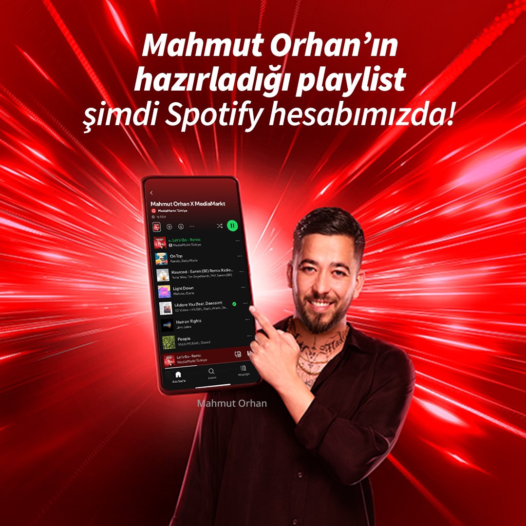 Mahmut Orhan’ın senin için hazırladığı playlist, MediaMarkt Türkiye Spotify hesabımızda!

Hemen linke tıkla ve ritmi yakala.🪩👇

open.spotify.com/playlist/3RAJM…