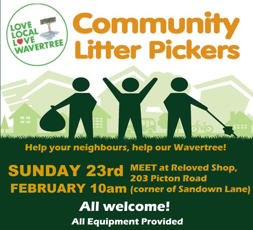 Keeping the streets of L15 clean. The least we can do. Off to Lark Lane flea market then town to cash in our free burrito voucher before the footy.