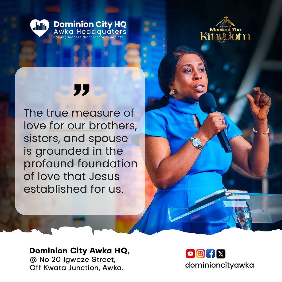 dominioncityawk's tweet photo. The Word of God is alive and powerful!
"Preach the word; be prepared in season and out of season; correct, rebuke and encourage—with great patience and careful instruction." (2 Timothy 4:2)
#PreachingTheWord #SundayTeaching #FaithComesByHearing #DominionCityAwka #DominionCity https://t.co/qxG5KOCrHh