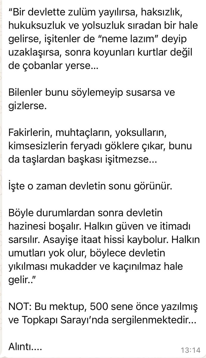 23 yıldır ülke yönetiminde tek söz sahibi olanların gerçekleri görmesi umudu ile