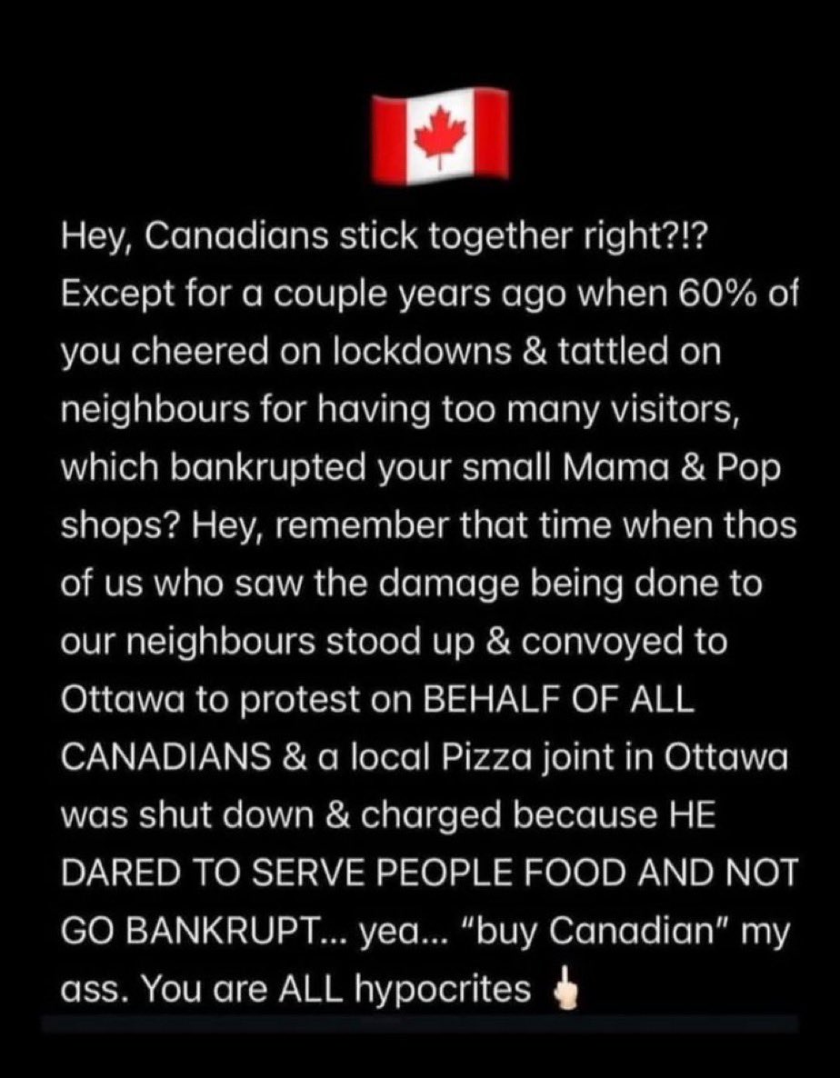 chickfrmontario's tweet photo. Dear “Team Canada” idiots: https://t.co/zFhchUlbxW