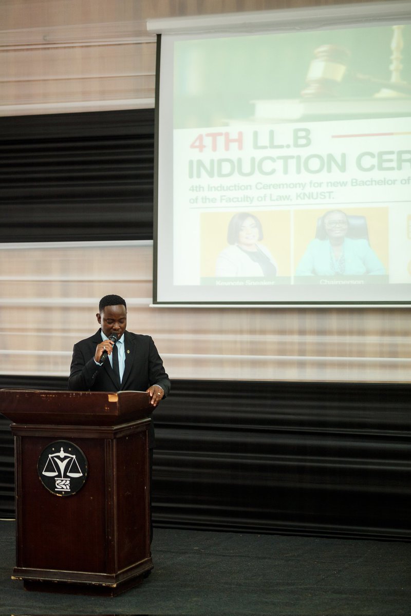 nydjlive's tweet image. It was indeed an incredible honour to serve as an MC of the 4th LL.B Induction And Awards Ceremony of the KNUST Faculty of Law on Thursday, February 20, 2025.
#KNUST #Law #MC #RadioPersonality #Academia