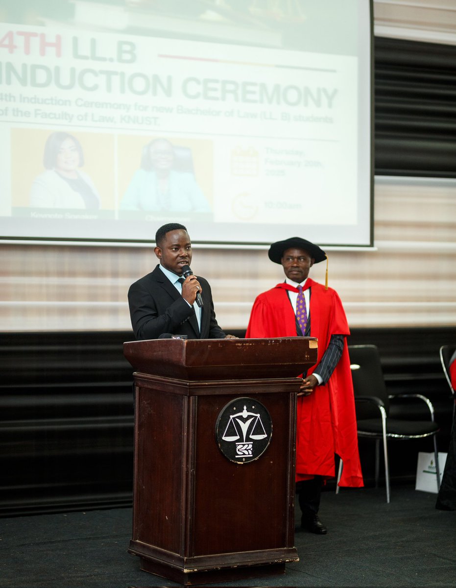 nydjlive's tweet image. It was indeed an incredible honour to serve as an MC of the 4th LL.B Induction And Awards Ceremony of the KNUST Faculty of Law on Thursday, February 20, 2025.
#KNUST #Law #MC #RadioPersonality #Academia