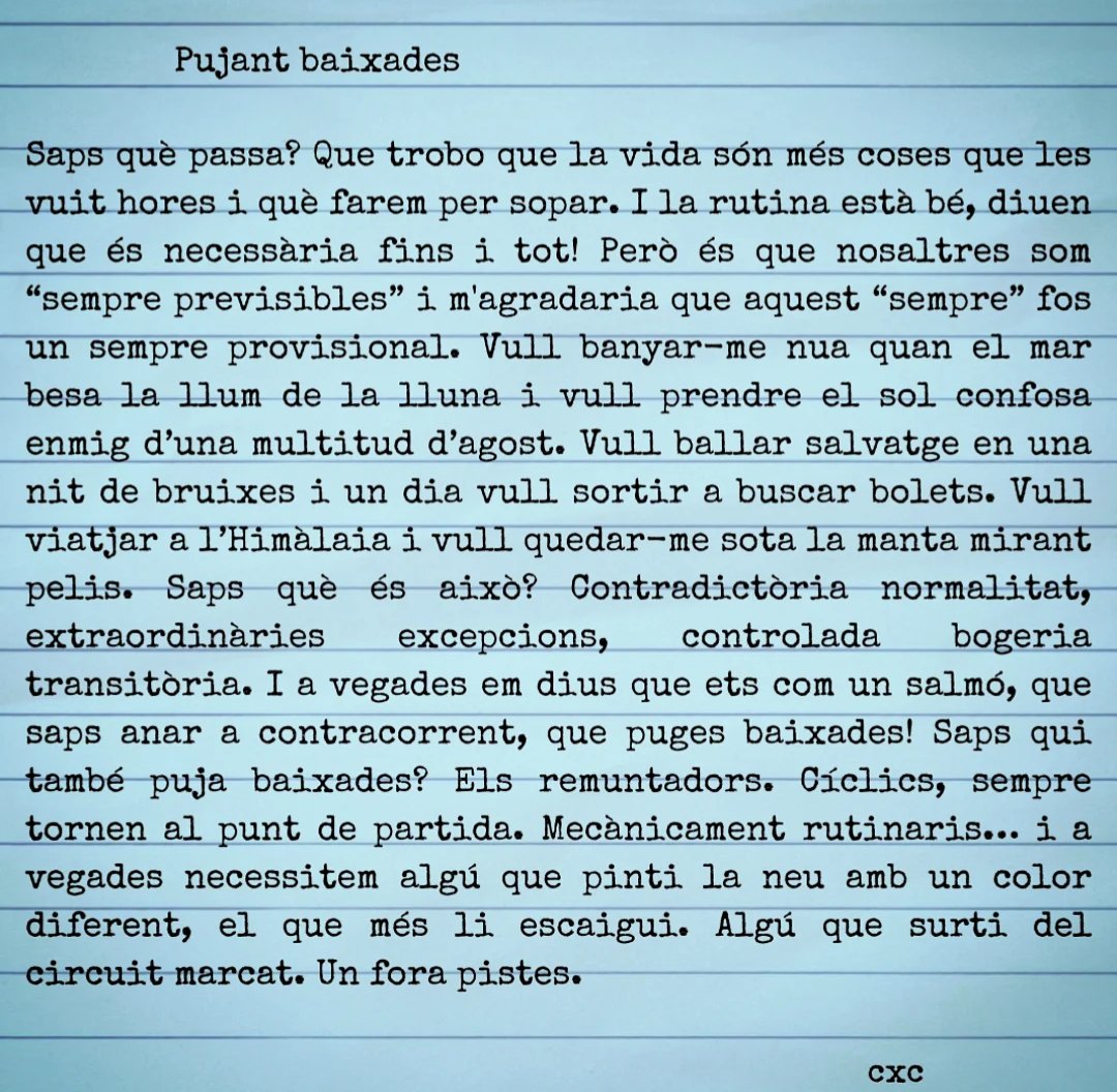 Litus90's tweet image. #microrelats #microcontes #escriure #escriureencatalà #relatsencatalà #uncontecadadia #dia1800 #elreptedelconte1800 #pujantbaixades #sempreprovisional #nitdebruixes #contradictòrianormalitat #elmar
