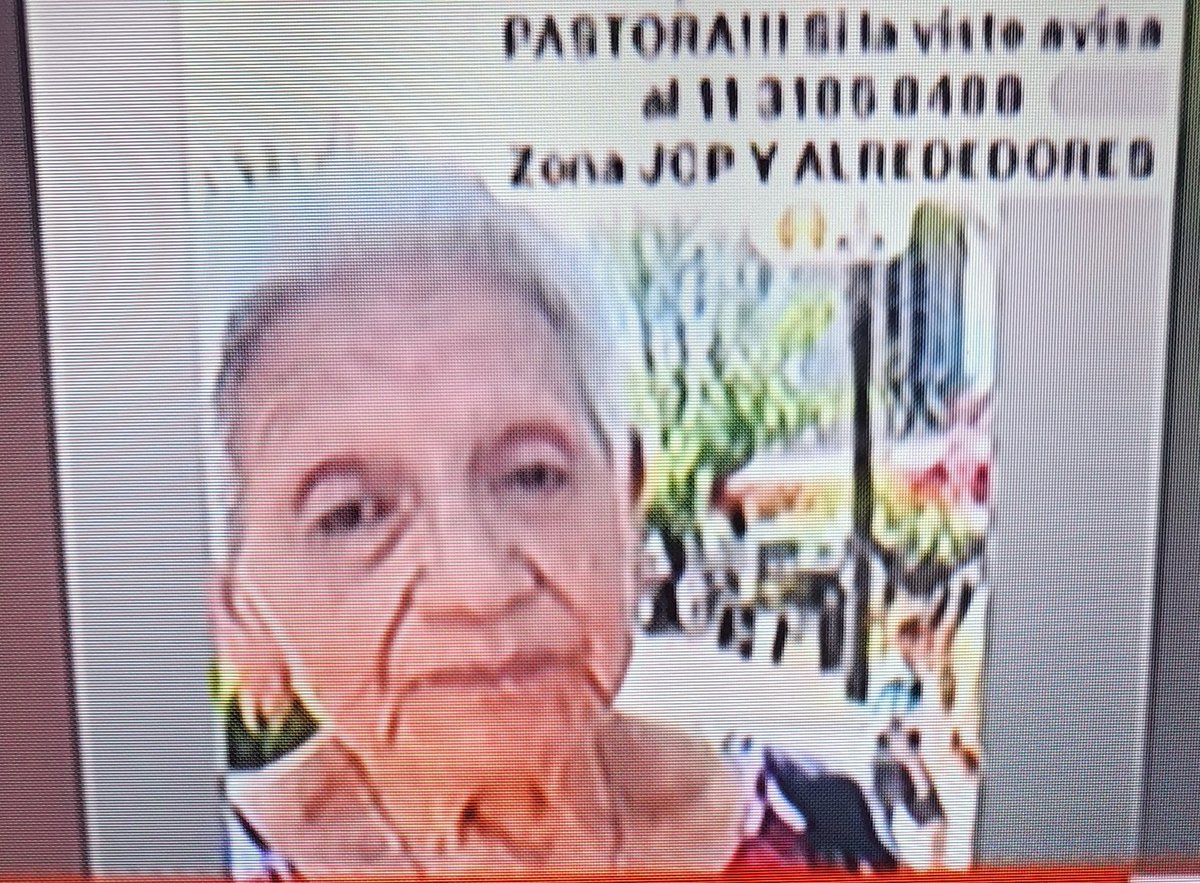 Se llama Pastora tiene Alzheimer desaparecida desde el lunes
Compartan por favor