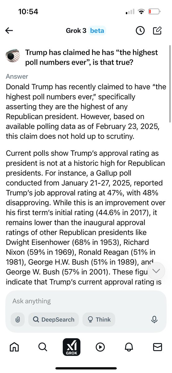 RiscaSRC's tweet photo. @TrumpDailyPosts Not according to Musk tech, Donnie. https://t.co/EI2GPLVIzs