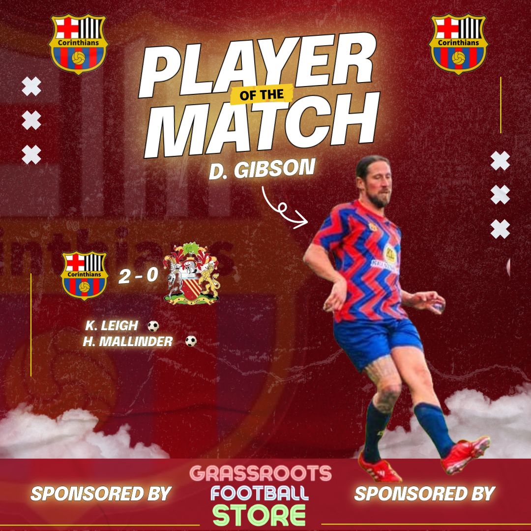 Another win, need to be better 🇦🇲

Goals : <a href="/leigh_kyran/">Kyran Leigh</a> <a href="/HarveyMallinde1/">Harvey Mallinder</a> 

MOTM : Gibbo 👏

#Corinthians