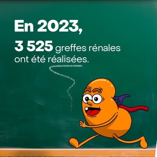 Dont 557 à partir de donneurs vivants.
Merci aux donneurs 💚