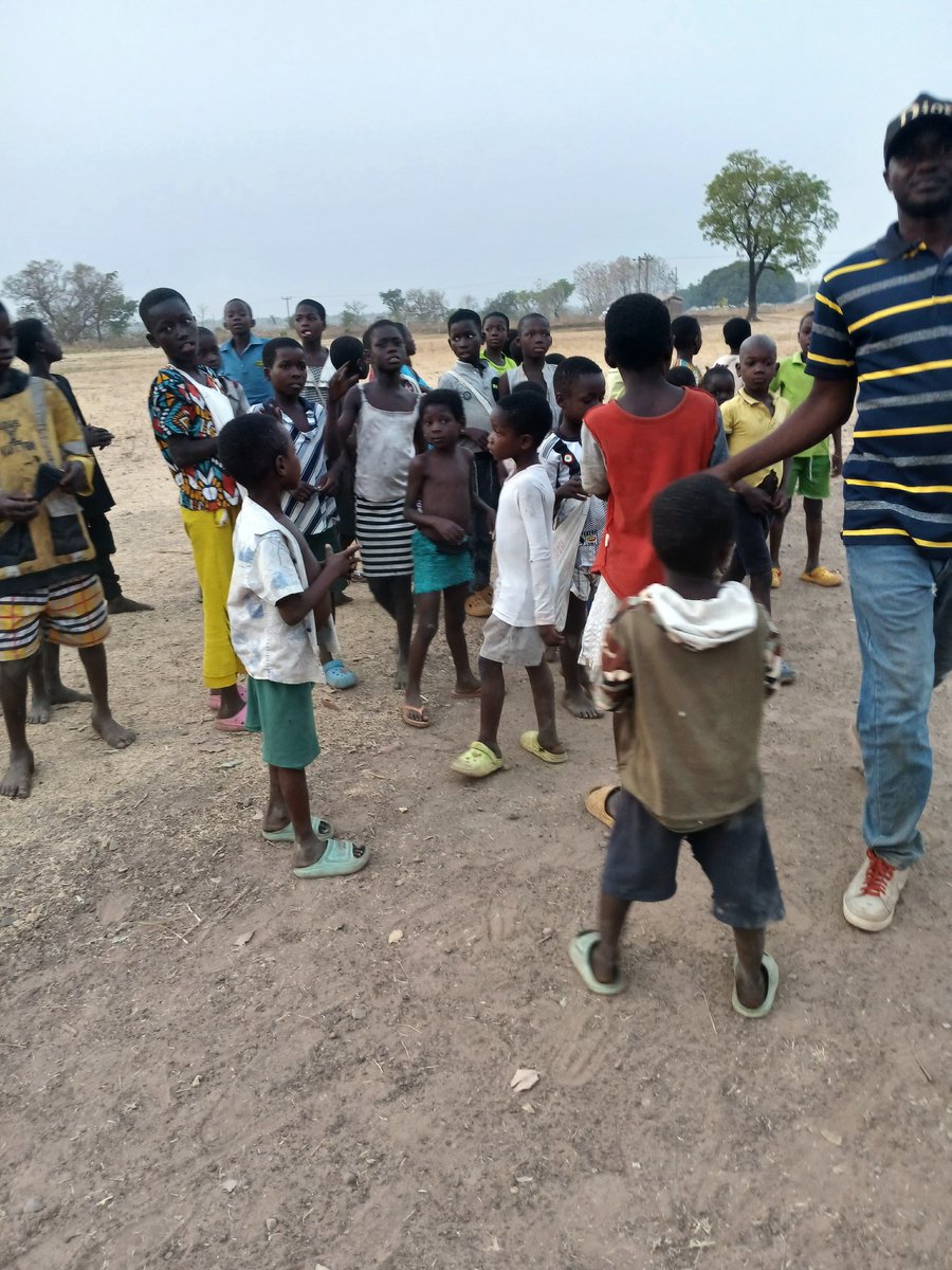 Me at Otoli Junction in the Oti region. My learners were so excited about my present and support 💗 over the months