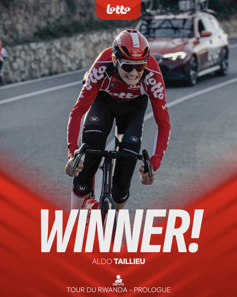 🇷🇼 #TdRwanda2025

VICTORY! 🏆 Aldo Taillieu wins the prologue at Tour du Rwanda! 👏🏼🚀