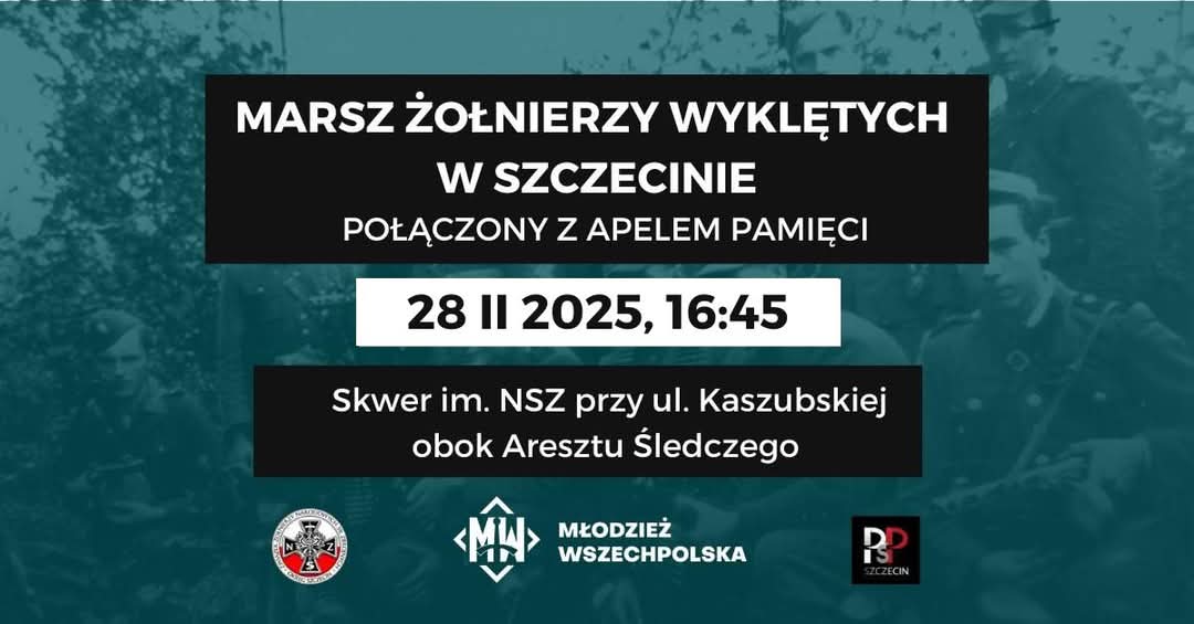 MWszechpolska's tweet photo. Marsz Żołnierzy Wyklętych w Szczecinie już 28 lutego! 🇵🇱

Dziś jako Młodzież Wszechpolska zorganizowaliśmy konferencję prasową poświęconą temu wydarzeniu. Nasi przedstawiciele,  Maciej Szczęsny oraz Karolina Wal, gościli w Radiu Plus, gdzie przedstawili szczegółowy plan marszu oraz tegorocznego patrona wydarzenia.

Zapraszamy wszystkich do udziału w marszu, aby wspólnie oddać hołd bohaterom walczącym o Polskę!
Link do wydarzenia👇🏻
 https://t.co/BIbchvSCtv