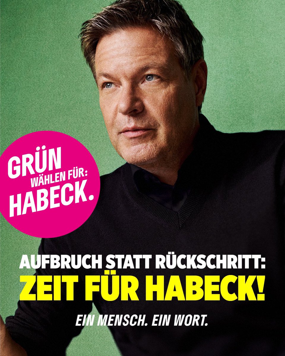 🗳️ Wer #Habeck will, muss heute Grün wählen! 💚 #TeamHabeck