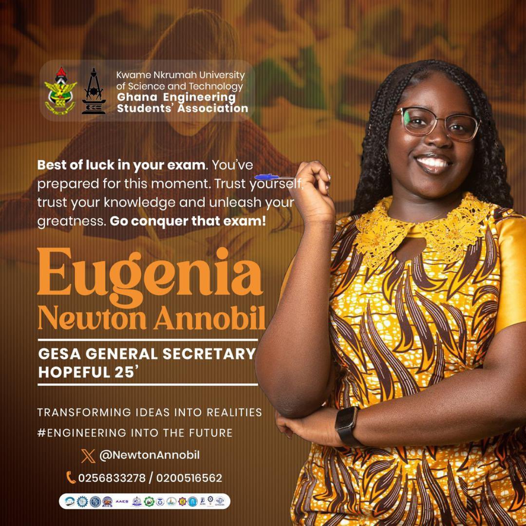 Colleague students,

I wish you a peak performance in your mid-semester exams! 
Your dedication and hard work will pave the way for success.

Let’s aim higher and push boundaries! 

~Your friend 
Eugenia Newton Annobil