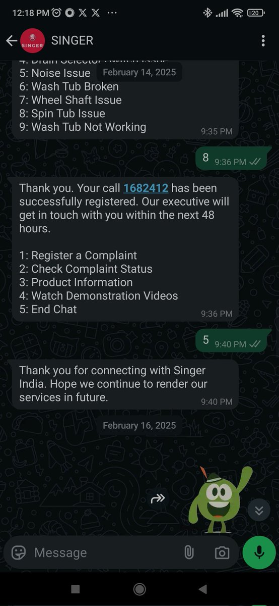 Kapilpratap6's tweet photo. @SingerIndialtd 
Worst service https://t.co/zgnf8Vrh6S