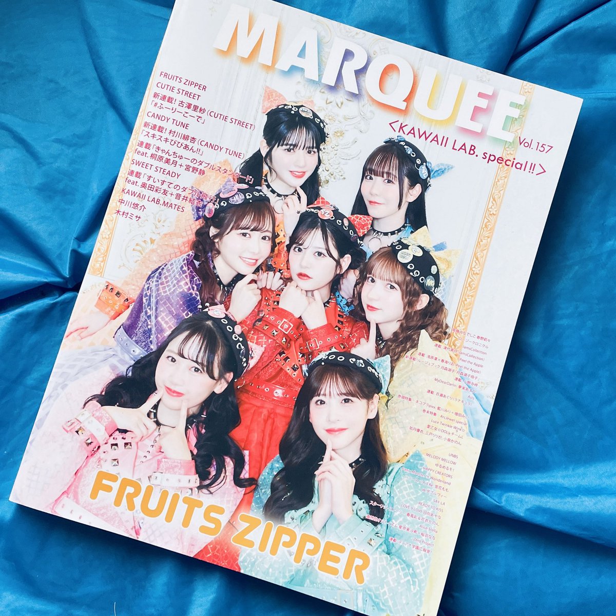 saneyori's tweet photo. 本日の到着品 #MARQEE Vol.157 #カワラボメイツ が載ると聞いて予約したら「KAWAII LAB.スペシャル号」。昨日の3周年ライブにタイミングぴったり！
■メイツインタビュー掲載(#阿部かれん さんスポークスマン役)
■fav me #小野寺梓 さん新連載
■#ぴるあぽ 新体制
■#百瀬あぐり リターン連載も7回目 https://t.co/cENRDBY107