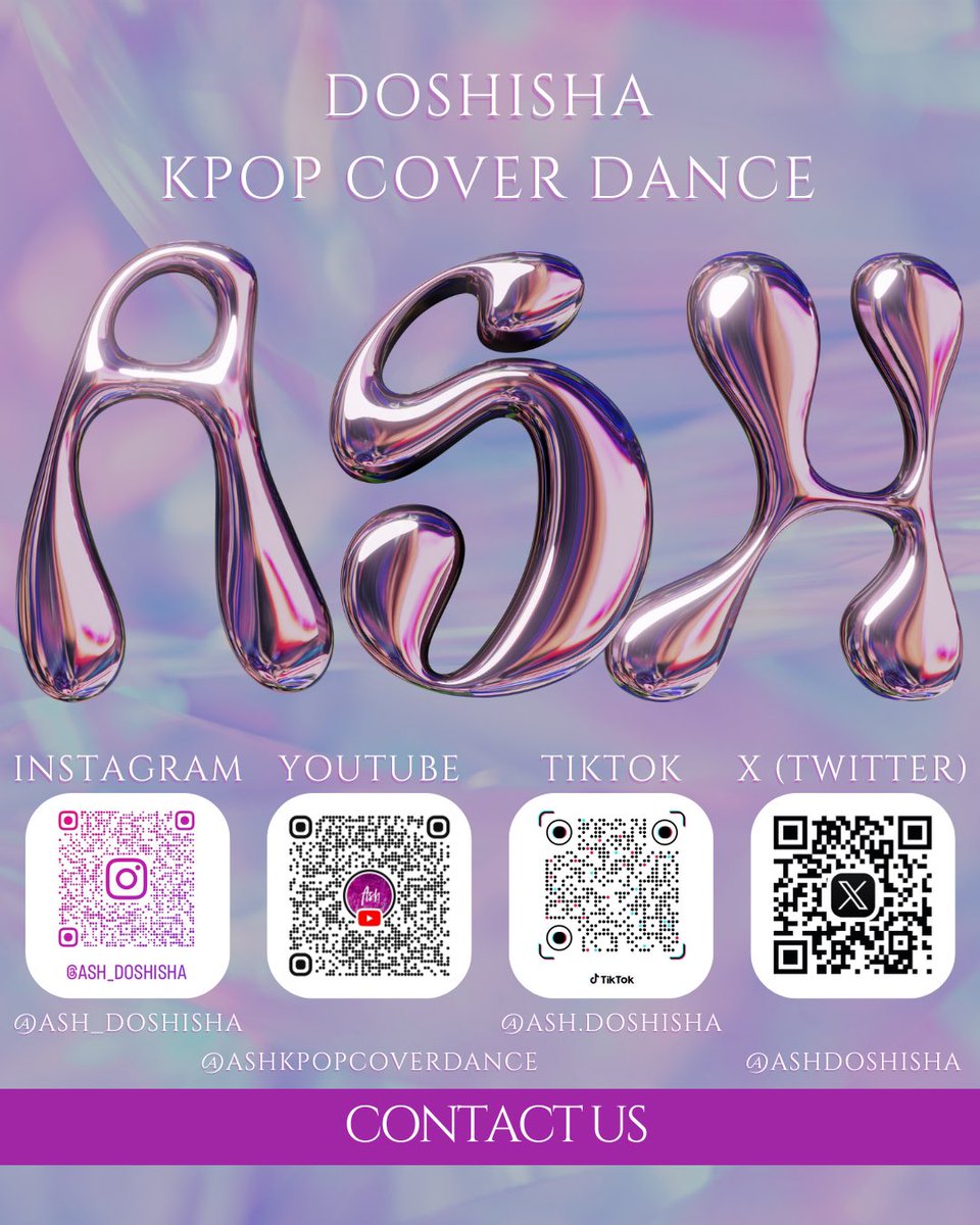 こんにちは、同志社大学KPOPダンスカバーサークル【ASH】です！

本サークルの各SNSでは発表会の動画やチッケムの投稿、イベントの告知を行っています。ぜひフォローをお願いします✨

#春から同志社 #春から同志社女子 #春から同女 #同志社ダンス #同志社Kpop #同志社サークル