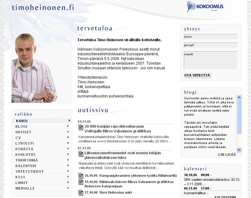 timoheinonen's tweet image. Blogini täyttää tänään 19 vuotta!

19 vuotta olen kirjoittanut blogia joka päivä 365 - Eli lähes 7000 päivittäistä blogin sivunavausta vuosien ja matkan varrelta.

#blogi #politiikka #kokoomus @kokoomus