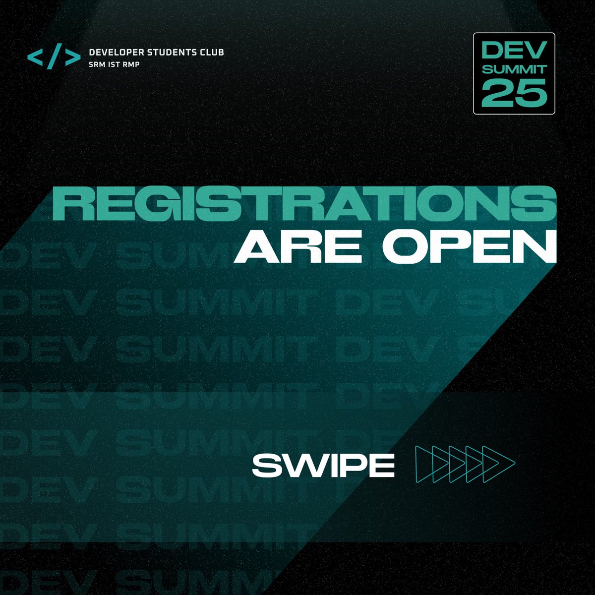 dscsrmrmp's tweet image. 🚀Dev Summit 25 registrations are
now open! Secure your spot and be part of the innovation. Swipe to register!🔥

devsummit.developerstudents.club

#dscsrmrmp #DevSummit25
