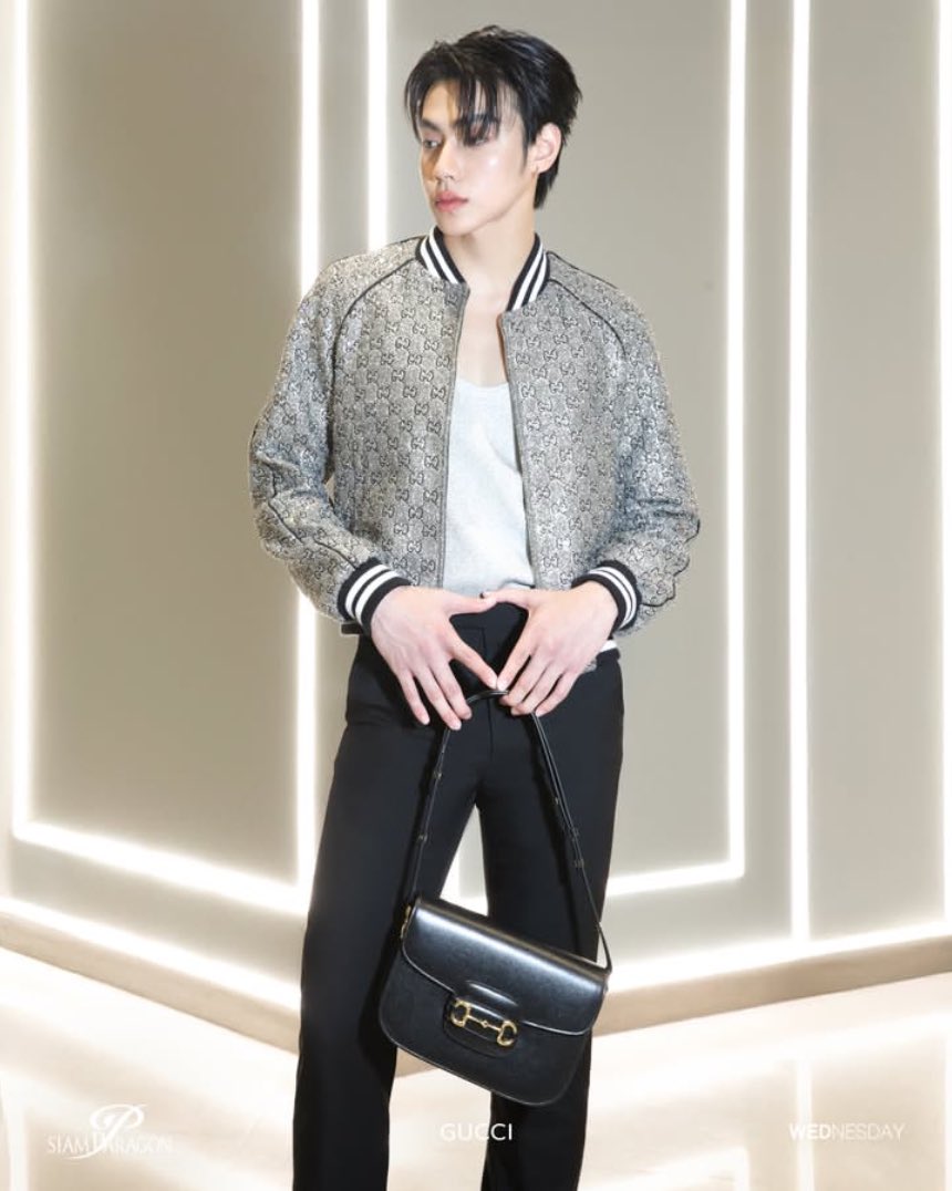 babypeemkubbb's tweet photo. น้องภีมกับ gucci คือหล่อตาแตกเลยอะ 🩶✨
#gucci @gucci 
#siamparagonxpeem @Siam_Paragon 
#PERMWASU
#busbecauseofyouishine https://t.co/W5tzI2LpKk