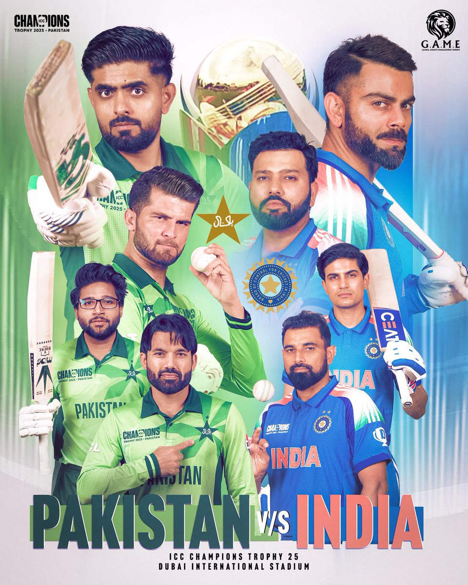 Good luck team 🇵🇰, we are all praying for your success In Shaa Allah 🙌🏼

#PAKvsIND #ChampionsTrophy