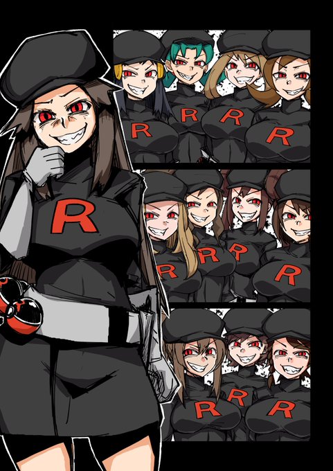 女主人公ロケット団化漫画② 