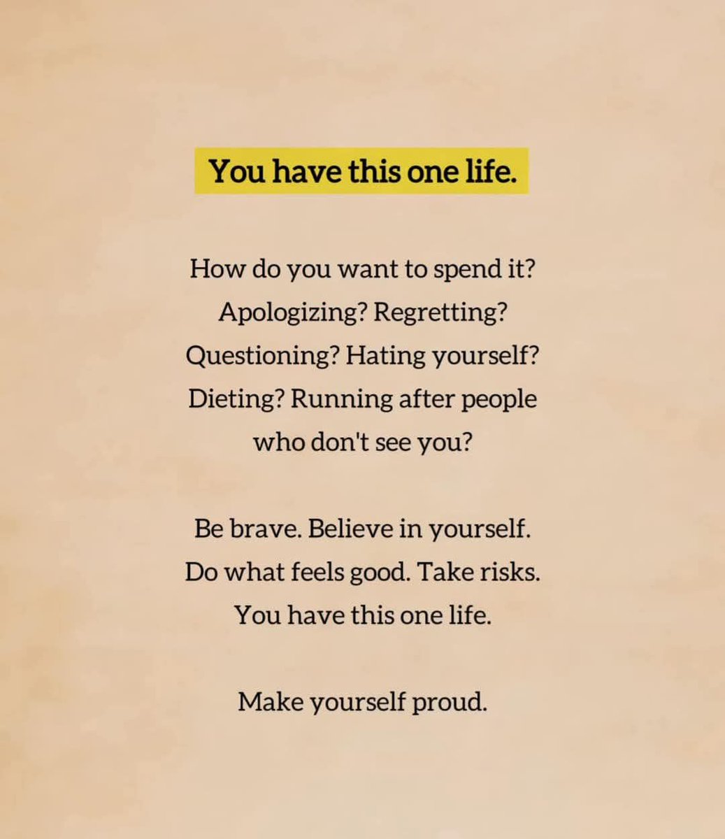 ama_djamel's tweet photo. 🙌🪐🍀 You have this one life.

#ProudMoment #bebrave #regrets #onelife #onelifeliveit #running #feelsgood #beyourself #Inspire #inspiration #motivation #motivational #motivationalquotes https://t.co/AKW9vvzSZI