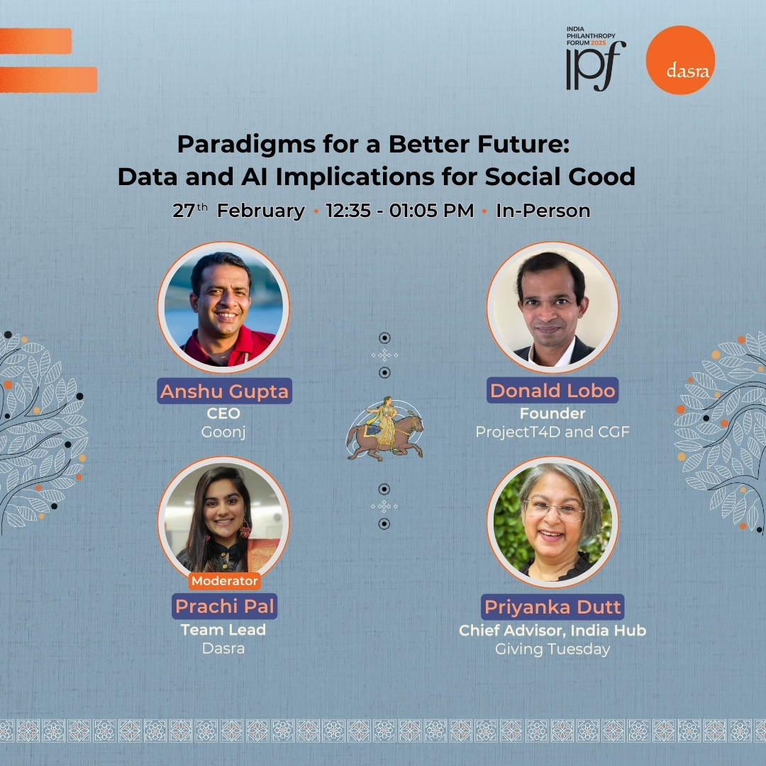 Join us for this session at IPF Mumbai, where sector leaders will unpack trends &amp; real-world examples from both legacy NGOs &amp; digital-first organizations. 

Learn how to navigate the evolving tech landscape to create scalable change.

To know more, visit - dasraphilanthropyweek.org/27th-february/