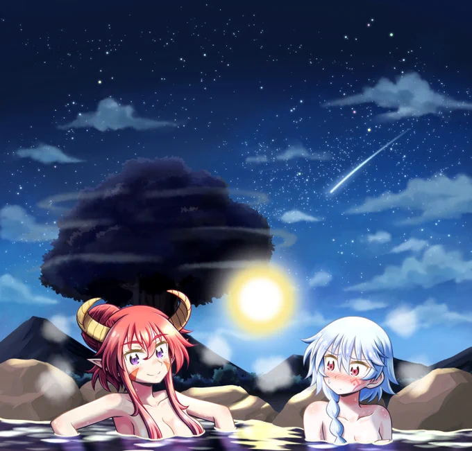 光が綺麗に当たってる系の絵だと このへんはかっこよくできたなぁーって気に入ってるんですけど、 これはライトシステムっていう光を綺麗にしてくれるアクションを公開してくださってた方がいたので それを使わせていただいてます。