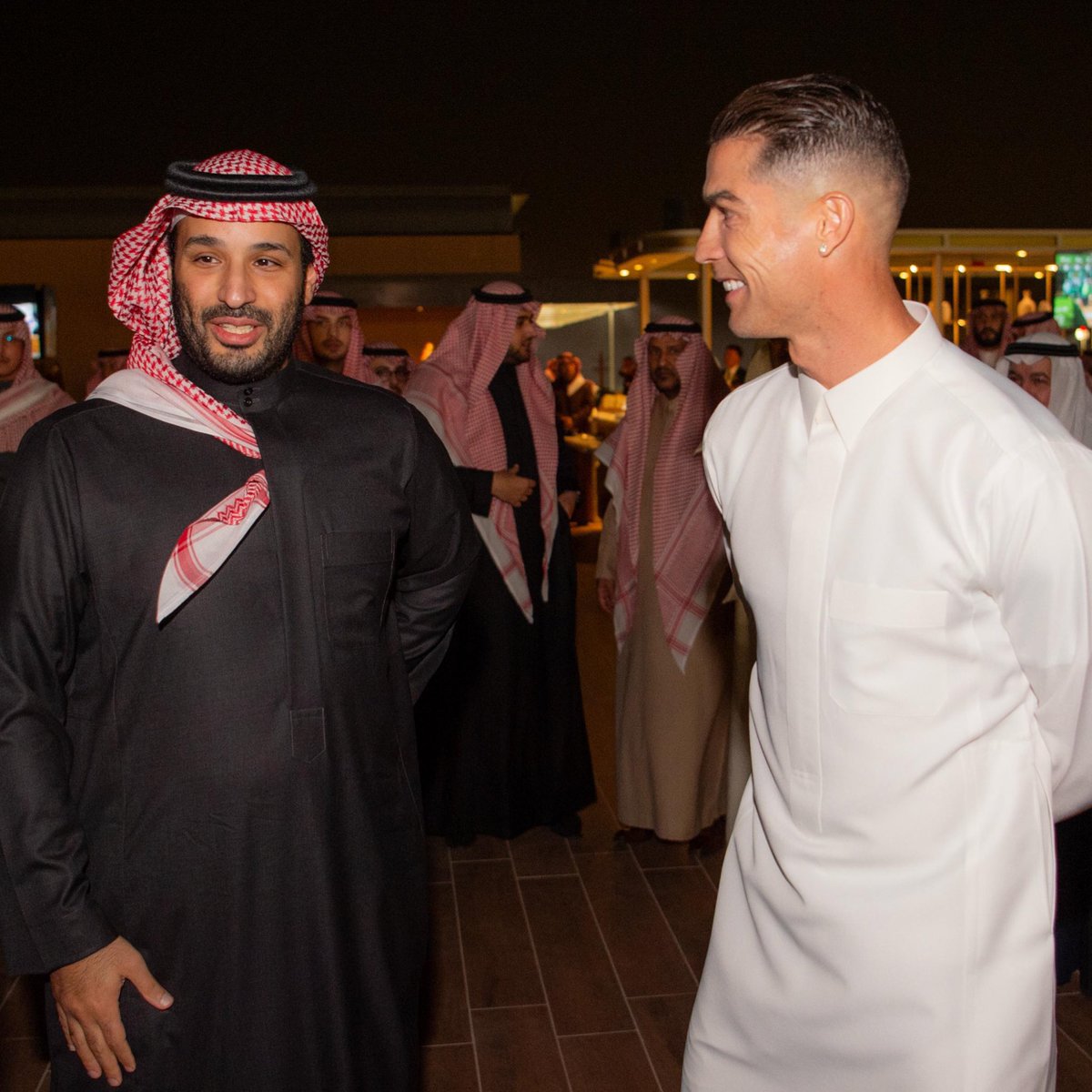 Black Type (@black_type_mag) on Twitter photo ¡No podía perdérselo! <a href="/Cristiano/">Cristiano Ronaldo</a> acompañó a Su Alteza Real el Príncipe Mohammed bin Salman, juntos disfrutaron de la 6ª edición de <a href="/TheSaudiCup/">The Saudi Cup</a>.
Cristiano Ronaldo didn't miss the 6th edition of the Saudi Cup! The football superstar and His Royal Highness Crown Prince Mohammed ¡No podía perdérselo! <a href="/Cristiano/">Cristiano Ronaldo</a> acompañó a Su Alteza Real el Príncipe Mohammed bin Salman, juntos disfrutaron de la 6ª edición de <a href="/TheSaudiCup/">The Saudi Cup</a>.
Cristiano Ronaldo didn't miss the 6th edition of the Saudi Cup! The football superstar and His Royal Highness Crown Prince Mohammed