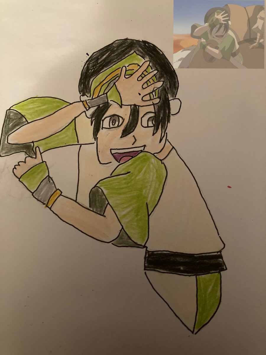 TrxningArc's tweet photo. My contribution to #20YearsOfAvatar (Ik the face is screwed up guys) https://t.co/TgsuvXTb96