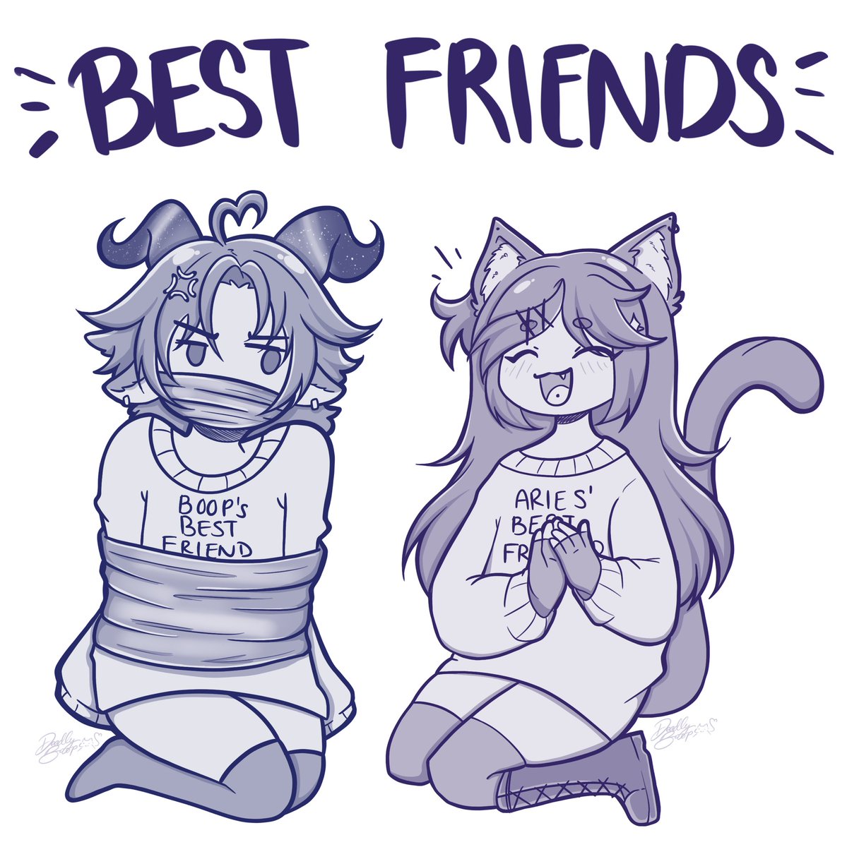 DeadlyBoop's tweet photo. Aries and I hanging out is always so much fun ah ha ha 🥸 https://t.co/Y3z6sKQ2Cu