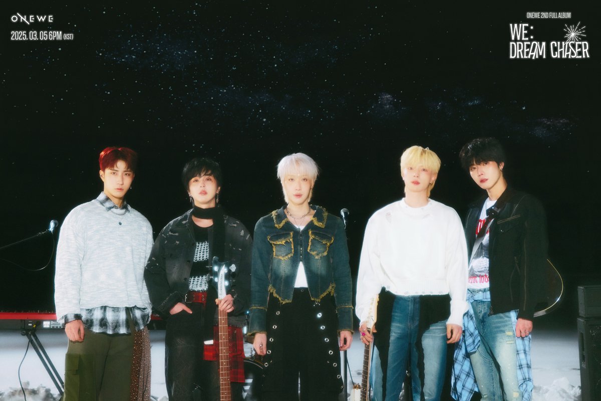 [#ONEWE]

ONEWE 2ND FULL ALBUM 
[WE : Dream Chaser]

🌑 CONCEPT PHOTO #3 🌑

2025.03.05 6PM (KST) RELEASE✔

#원위 #WE_Dream_Chaser
#별_헤는_밤 #The_Starry_Night
