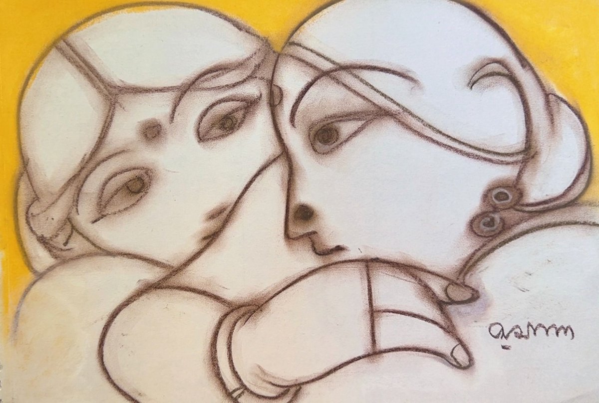 artshoppy's tweet photo. Consolation by Ramananda Bandyopadhyay – A masterpiece of lyrical simplicity, blending tradition with modernity. Soft earthy tones, gentle figures, and timeless storytelling—an evocative piece for true art connoisseurs.

🖼 Available now on Artshoppy!
🔗 Click to learn more: https://t.co/ToJOyAQ38x 

#artcollectors #indianart #contemporaryart #luxuryart #fineart #modernart #artforsale #artinvestment #artgallery #artcurator #artmarket #canvasart #exclusiveart #collectart #bengalschool #artcommunity #artwatchers #artbusiness #artadvisor #artbuying #rareart #originalart #artinspiration #artconsultant #investmentart #artworld #galleryart #artdaily #artpassion #interiordecor #artdealing #curatedart #artpatron #artinindia #artappreciation #artmasterpiece #artscene #artinstagram #heritageart #indianartists #paintingsale