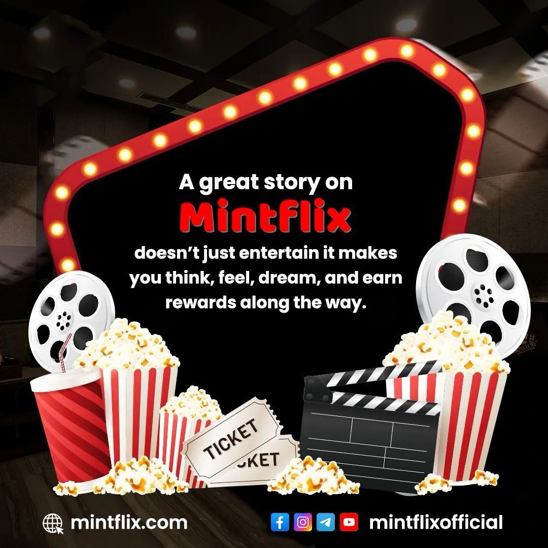 mintflixapp's tweet image. 🎬 Movies that entertain. Stories that make you think. Rewards that make it worth it! 💰✨
That’s Mintflix! 🍿🚀 Watch, feel, dream, and earn along the way!

🎥 Start streaming: mintflix.com

#Mintflix #WatchToEarn #StreamAndEarn #FutureOfEntertainment