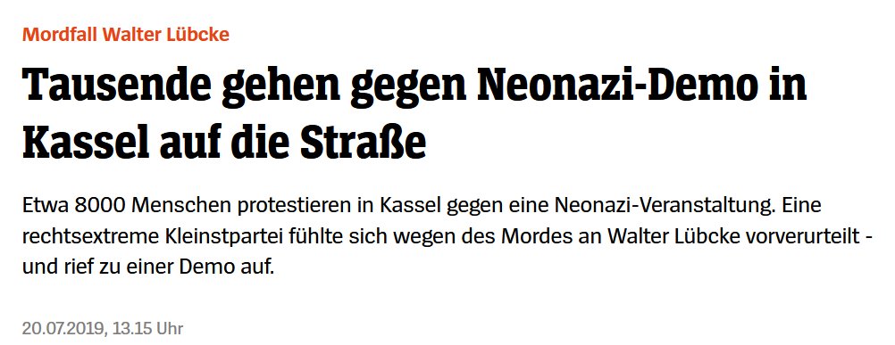 NIMM das <a href="/_FriedrichMerz/">Friedrich Merz</a>
WIR WAREN da nach dem Mord an Walter Lübcke 
WO waren SIE?
Wie können sie es wagen, uns zu beschimpfen, weil WIR gegen den Faschismus aufstehen
#Meinungsfreiheit nennt man das
Oder wollen sie die als #Kanzler abschaffen
Kleiner #Trump 
Wählt niemals #CDU