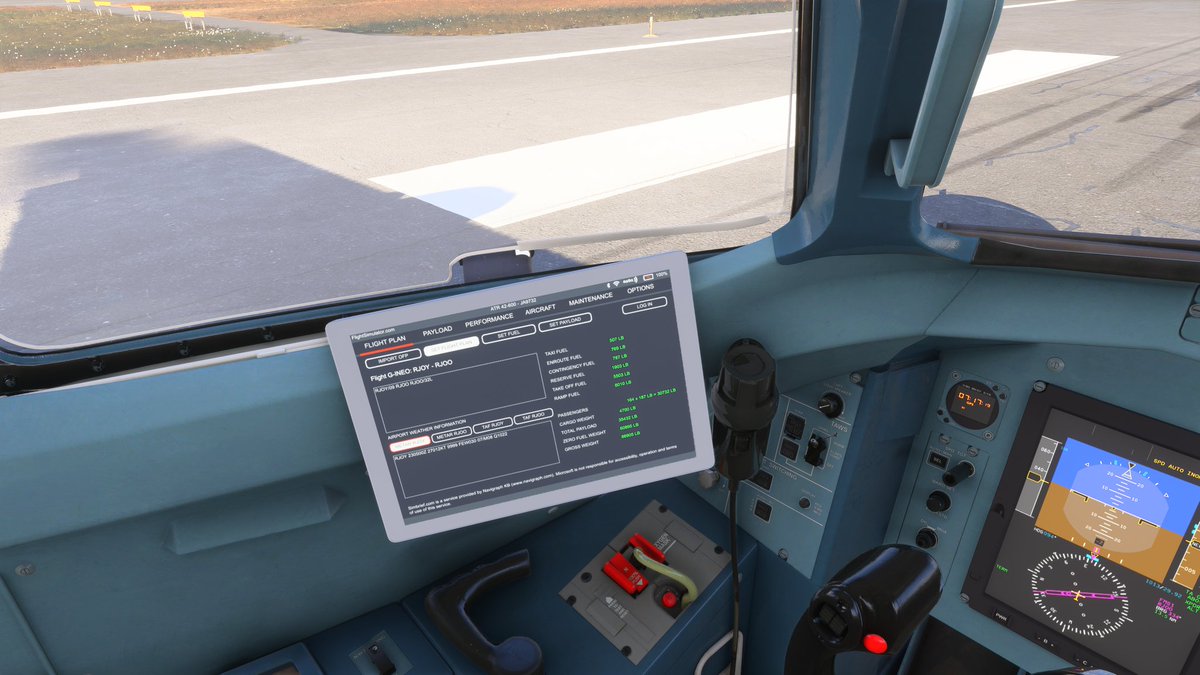 WhiteDearMonk's tweet image. フライトプラン #XBOX に持って来れたやん😀
まだ #SimBrief 初めてやから全然やけど、ワールドマップから持って来られへんやつには有効やな👍

しかし、リアルウエザーにしてたら、横風が、、、😅ｺﾜｲｺﾜｲ

#MSFS #MSFS2024 #FS2024