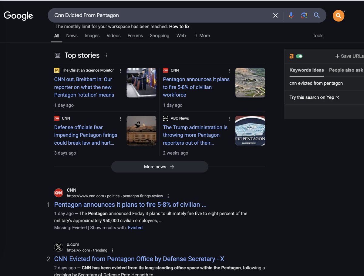 prince0fweb3's tweet image. @Google what is wrong with your search algorithm, why is it so skewed to showing the wrong results here. 

I suspect a backdoor relationship between the leftwing legacy media too Google Search, with payments directly from USAID fund. 

@DOGE @elonmusk @DOGECommittee #googlesearch