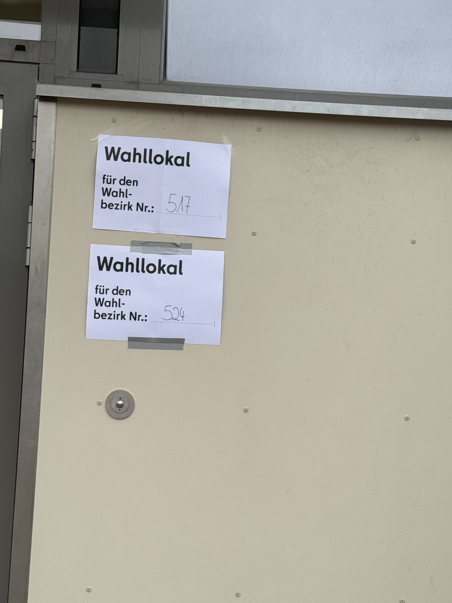 Heute Wahlhelfer im Ehrenamt 👍 #wahl2025 #gehtwählen