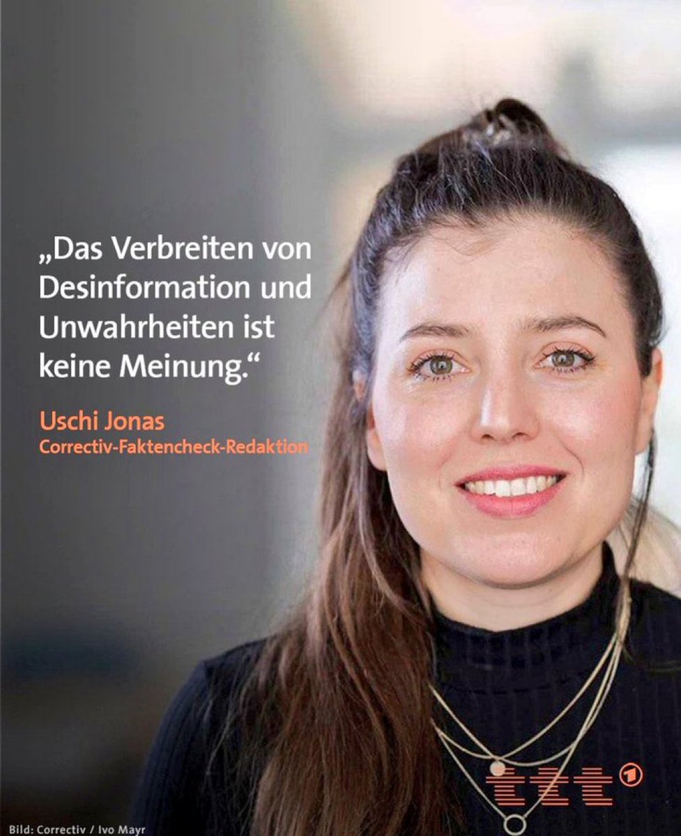 julius__boehm's tweet photo. Liebe Uschi, dann erkläre doch bitte offiziell, dass du alle Religionen abschaffen möchtest. Und Correctiv. Und Wahlkampf. Und jedermanns und jederfraus eigenen Blick auf die Welt. Und die Meinungsfreiheit.  Grüße vom Boden des Grundgesetzes ✌️ https://t.co/qtkUKY8u7E